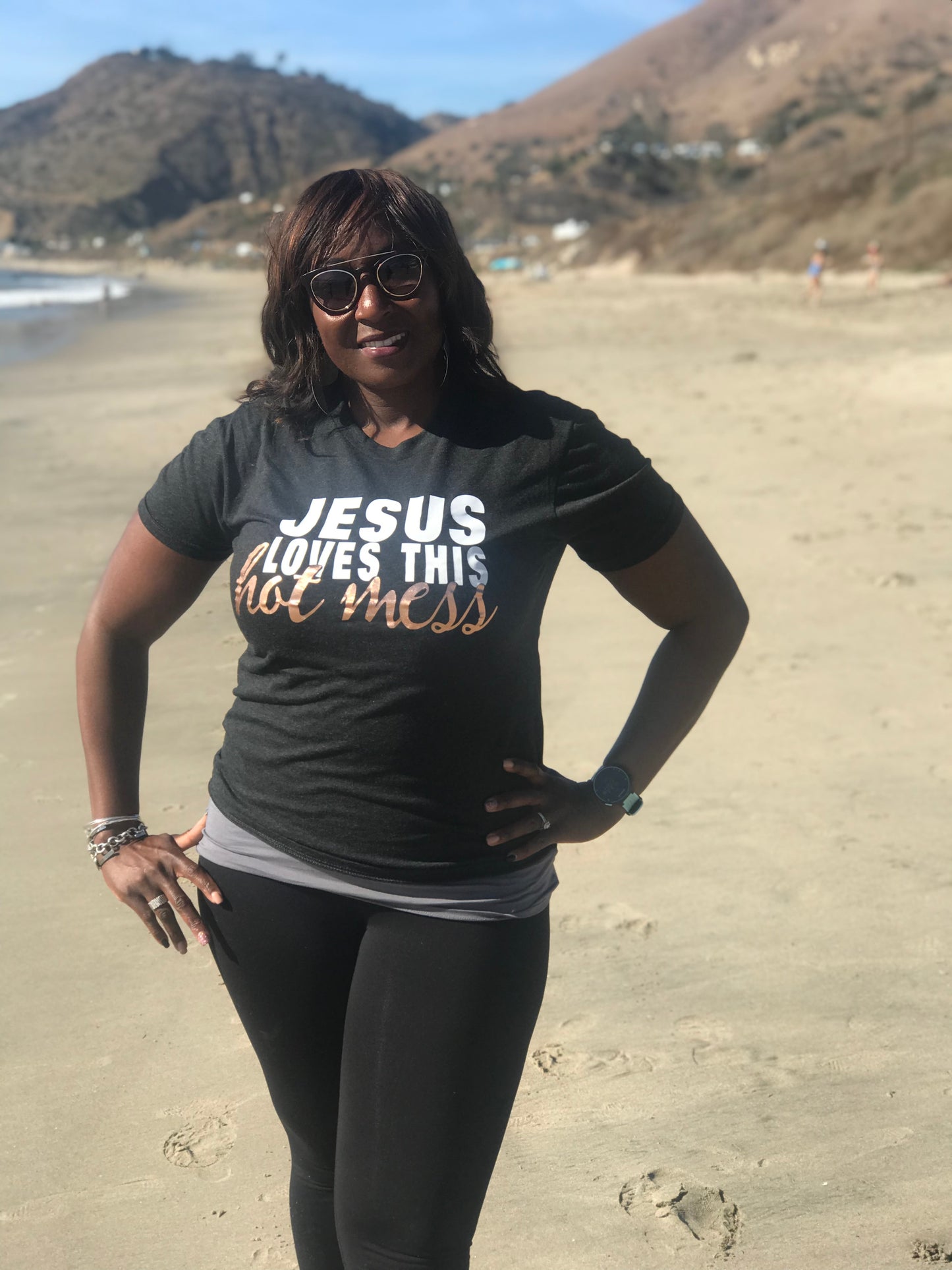 Jesus Loves this Hot Mess Triblend