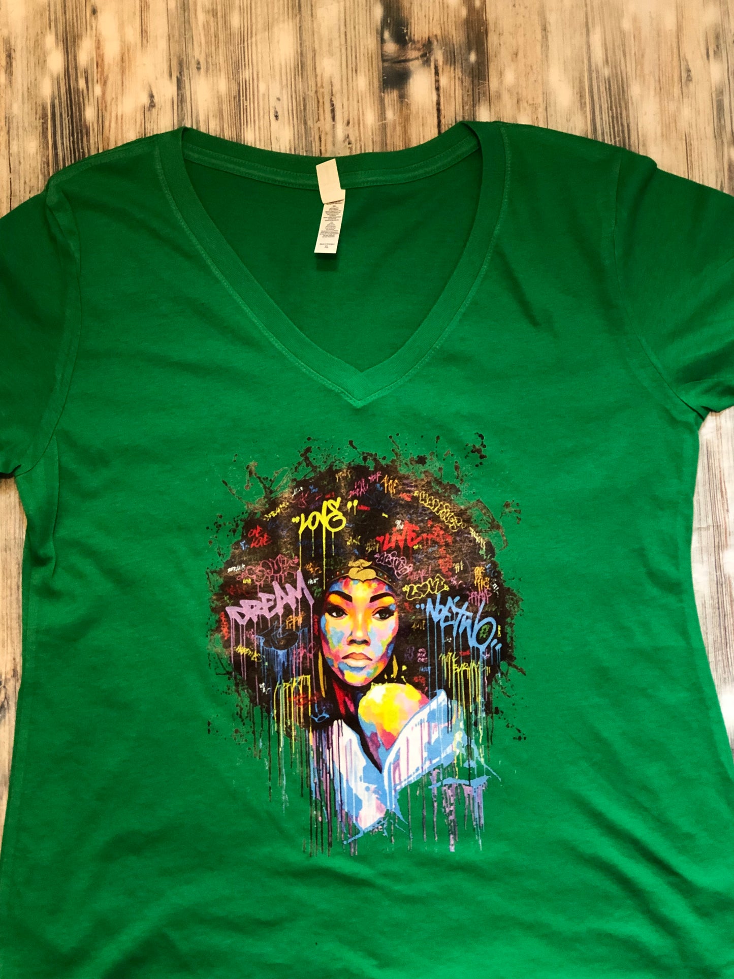 Green Afro Soul Positivity