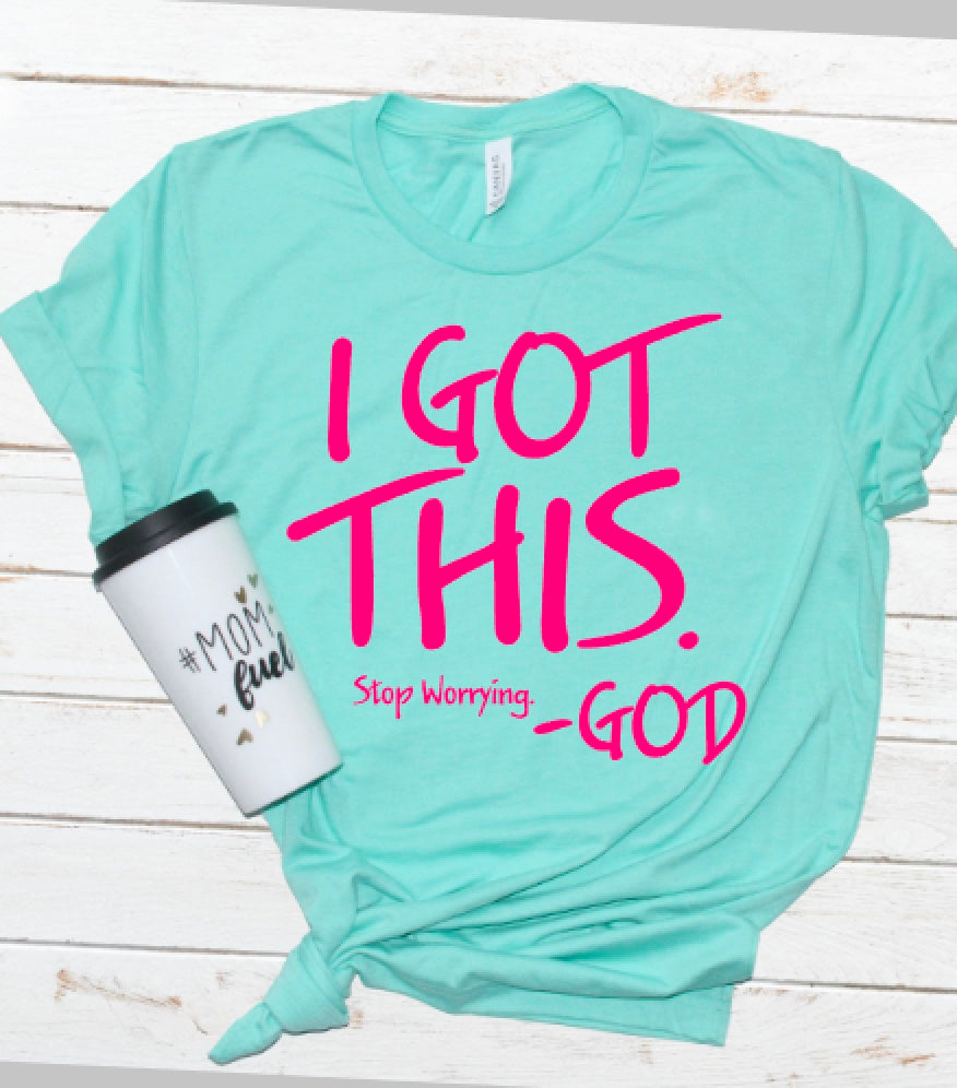 I Got this... (Mint/Fuschia)