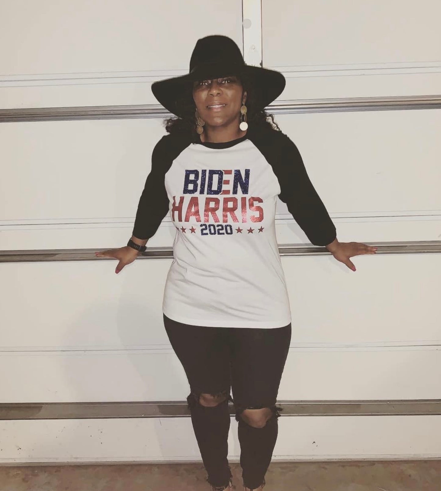 Biden - Harris #46 Raglan tee