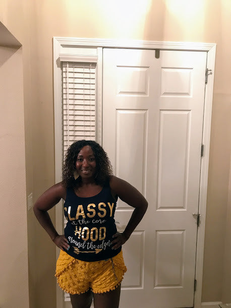 Classy at the Core, Hood Around the Edges Tank or Tee