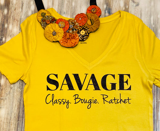 Savage...Gold and black glitter