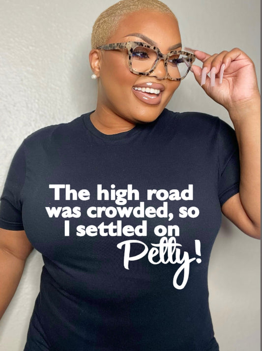 The High Road was crowded (White)