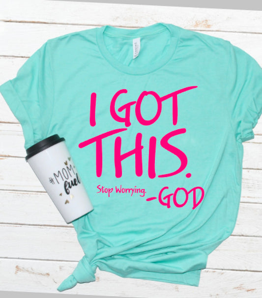 I Got this... (Mint/Fuschia)