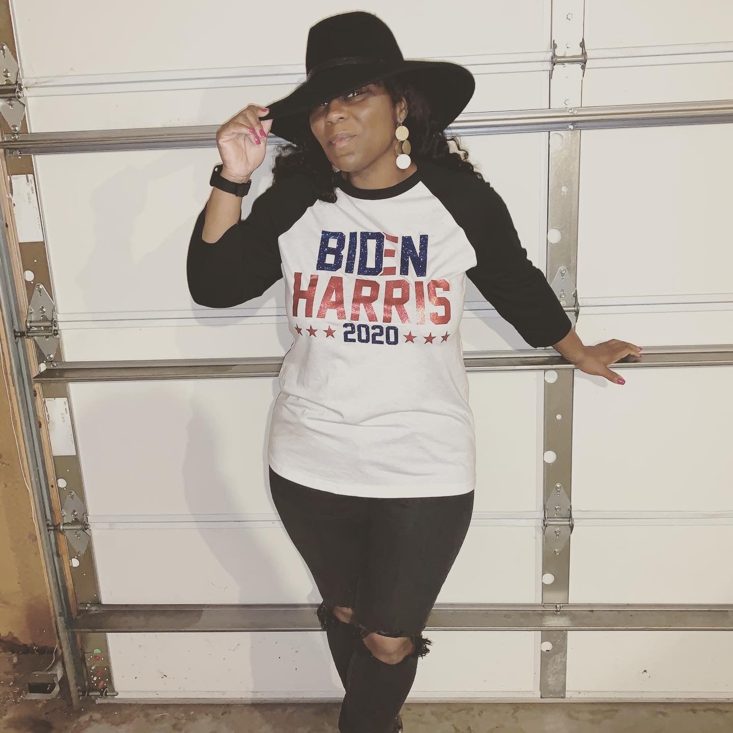 Biden - Harris #46 Raglan tee