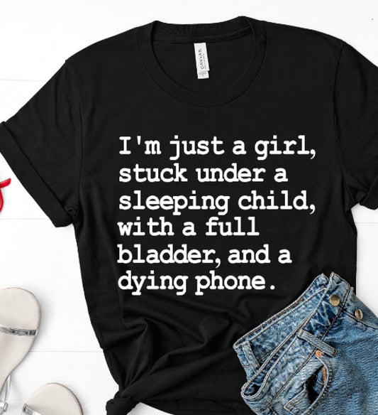 Mom life... Sleeping child