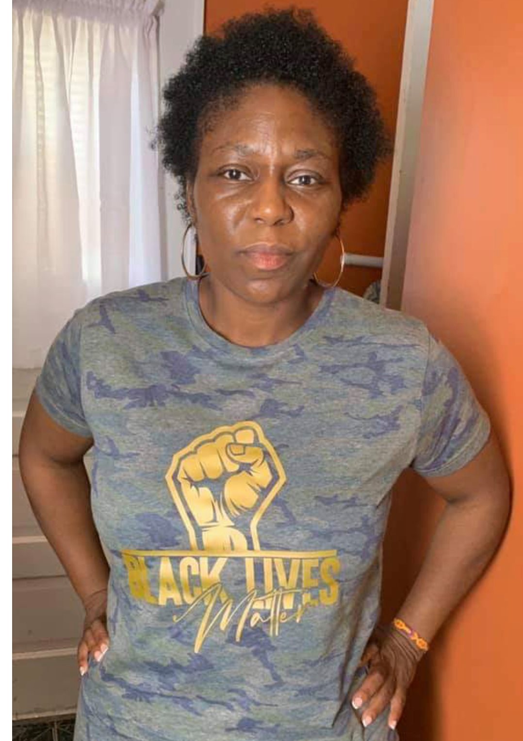 Black Lives Matter Fist tee (Camo)