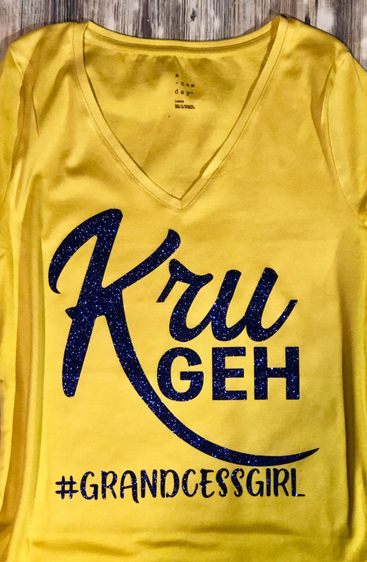 Kru Geh v-neck Tee
